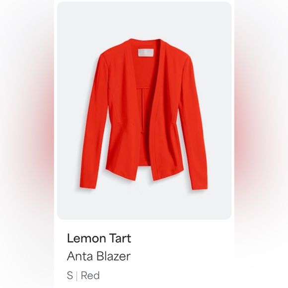 Tart $98 Collections Red Blazer size Small NWT New - Picture 6 of 8